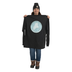 Northern Maine Ice Busters Black Long Sleeve T-Shirt – Gildan (Large)