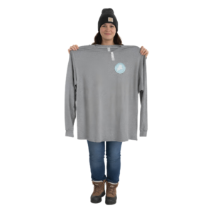 Northern Maine Ice Busters Gray Long Sleeve T-Shirt – Gildan (2X-Large)